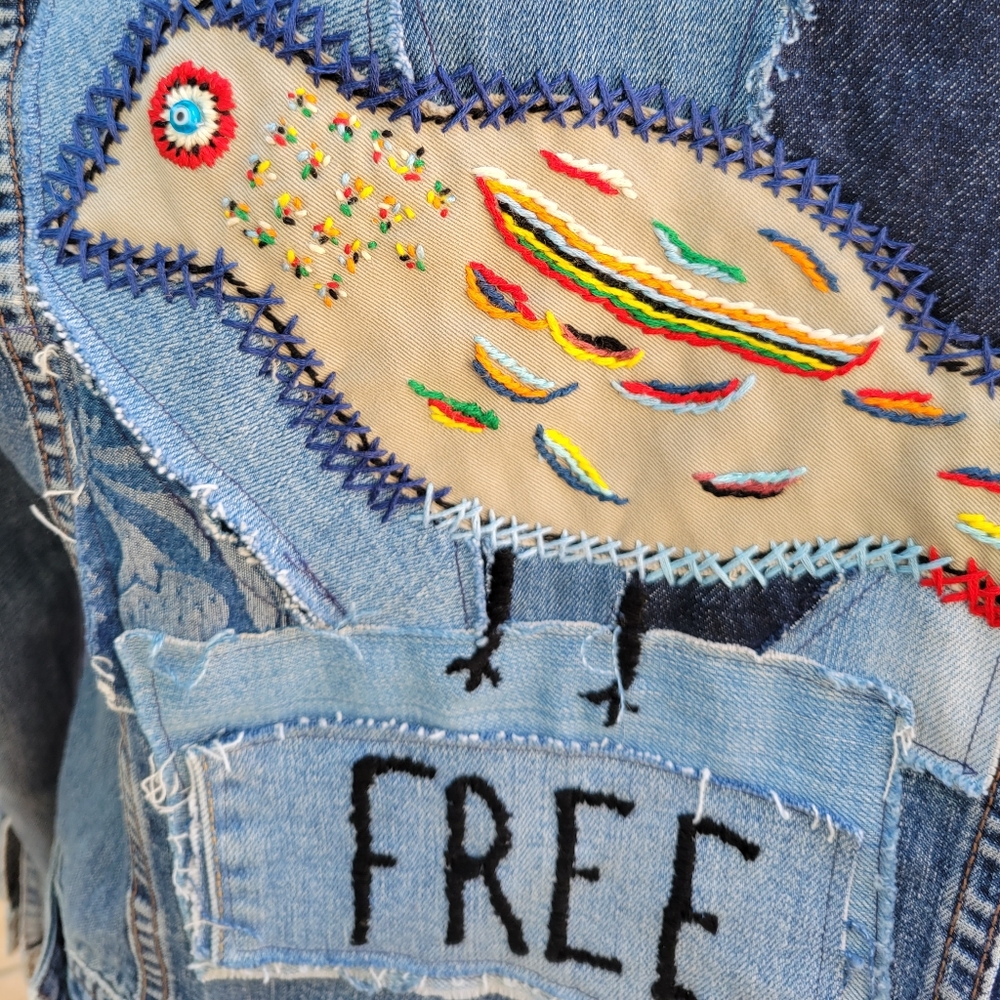 Jean Jacket with original design.